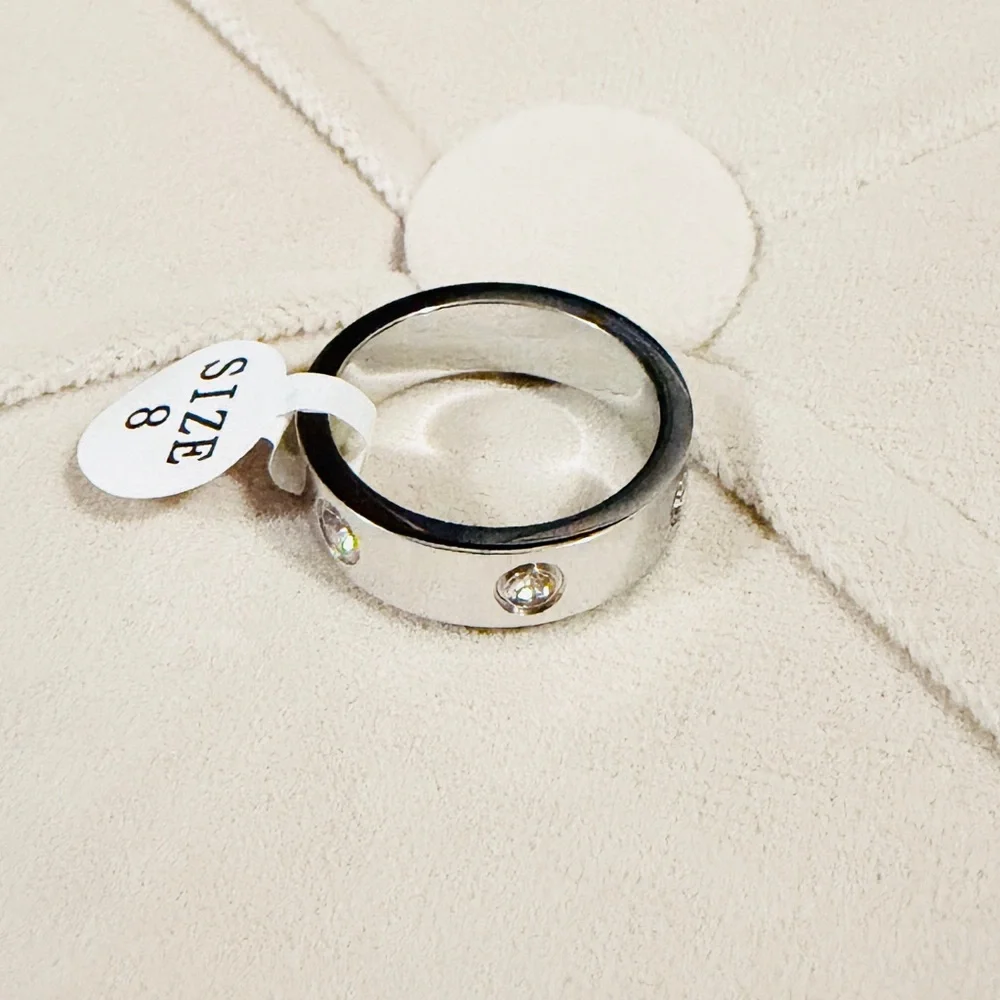 2/$60 NWOT SS with CZ Ring sz 7 - Picture 4 of 4